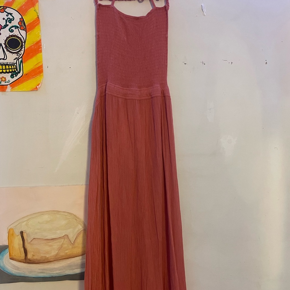 Elegant Pink Maxi Dress
